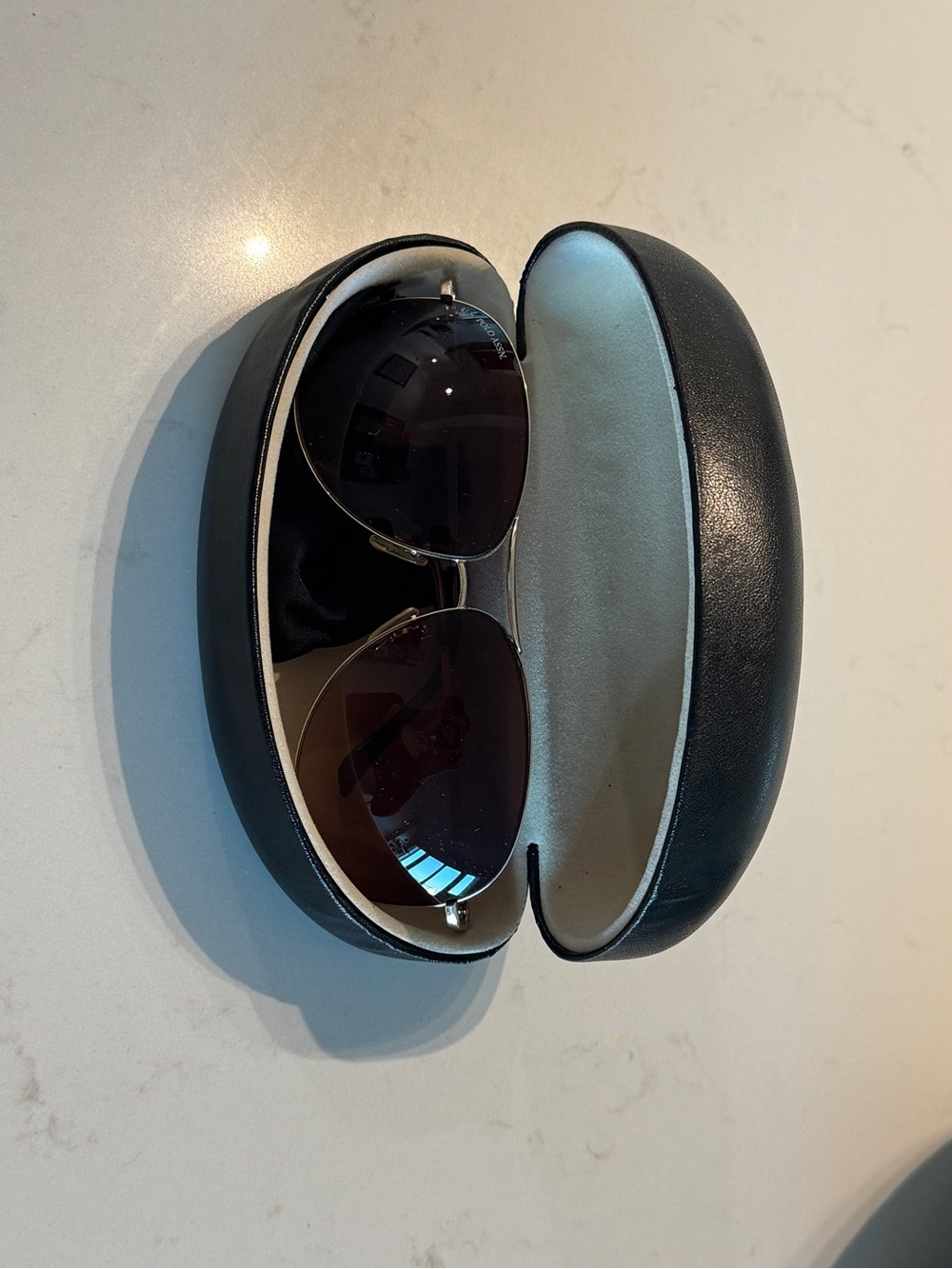 U.S. Polo Assn. Men's Aviator Sunglasses in Brown and Gold
